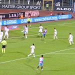 la sequenza del gol del vantaggio del Catania contro il Milan